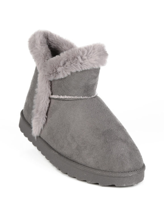 Original Marines Stivaletto Basso Imbottito Scarpe Da Neve Donna Grigio Taglia 36