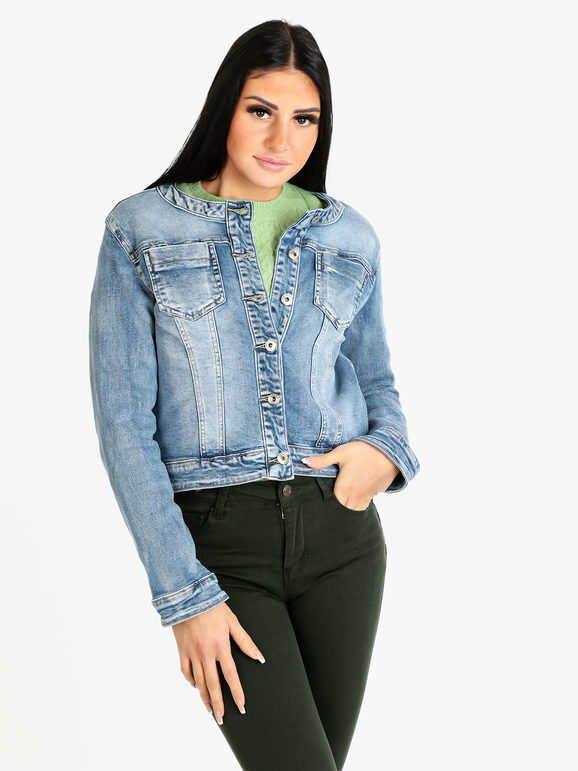 Solada Giacca In Jeans Da Donna Taglia 44