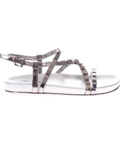 Sandali Gladiatore Donna Estate 2026 in Pelle con Cristalli, Scarpe da Spiaggia, Stivali Alti al Ginocchio con Fibbia e Strass, Taglie Grandi fino al 46  322