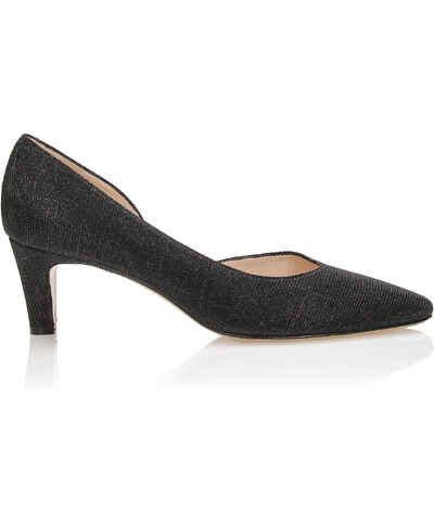 Scarpa Da Donna Ballo Standard Modello Decoltè Nappa Nera Tacco 70r - Foto 5