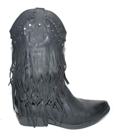 Memmyly Stivali Indiani Da Donna Stile Frange Ankle Boots Stivaletti