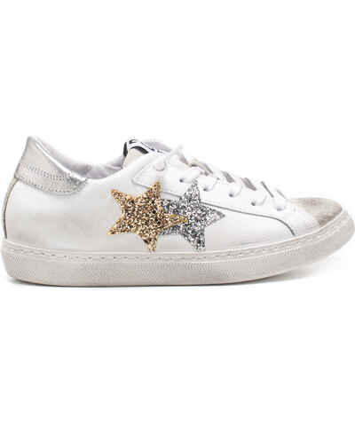 Farfetch Donna Scarpe Sneakers Sneakers con glitter Bianco Sneakers con paillettes Gail 