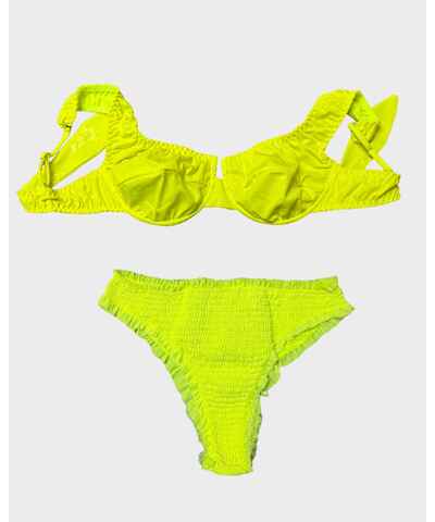 Bikini A Vita Alta Con Volant Per Donna: Due Pezzi, Spalline Regolabili, Sostegno E Comfort