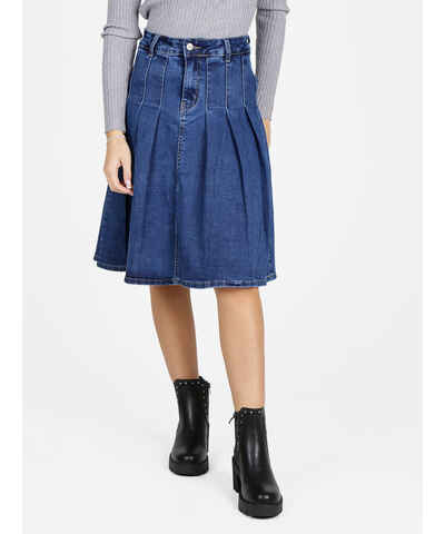 Gonna Lunga In Denim JJXX – Cotone 100%, Vita Alta Con Fenditura, Chiusura Lampo