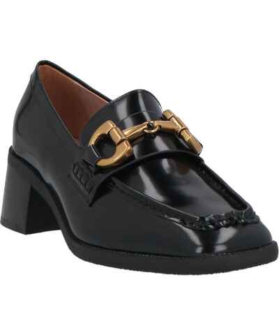 Scarpe Oxford da uomo in pelle, con tacco a blocco, senza lacci, comode