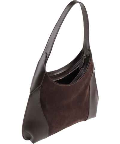 Angelkiss Borsa Hobo Donna In Pelle PU Lavata - Morbida E Spaziosa, 33x12x30 Cm, Tracolla Regolabile, Colore Scuro