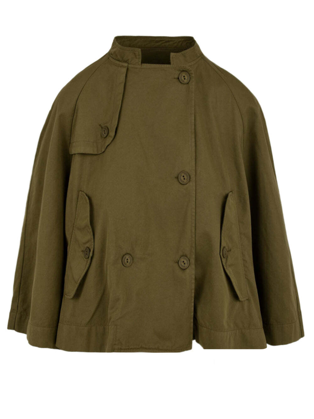 European Culture Giacca Donna Verde Con Chiusura A Bottoni M