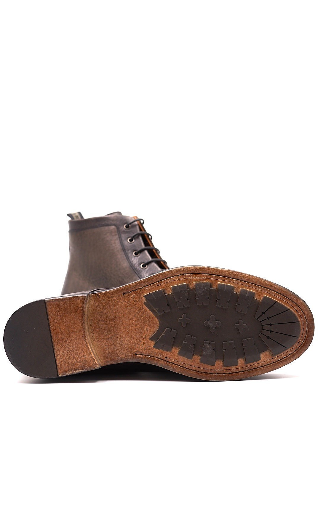 STIVALETTO ROSSI IN PELLE GRIGIO, Colore Grigio