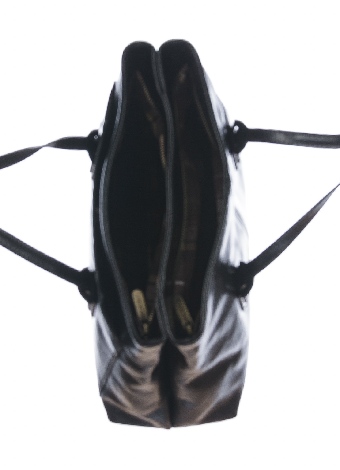 Borsa a spalla da donna in vera pelle MINA SMALL, colore NERO, CHIAROSCURO, Made in Italy