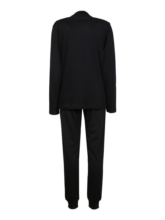 Laura Biagiotti Completo Sportivo Donna 2 Pezzi In Cotone Tute Sportive Nero Taglia S