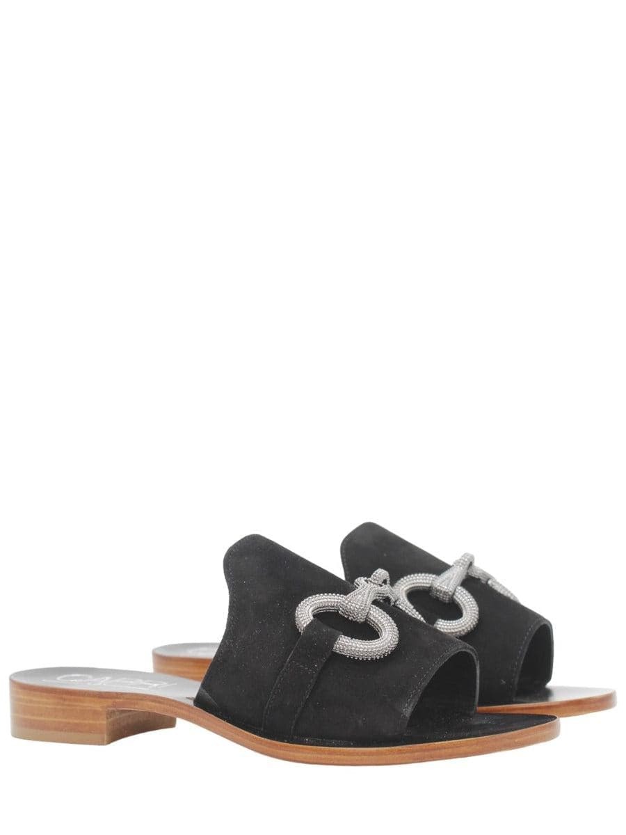 Capri Vittorio Citro Ciabatte con applicazione catena