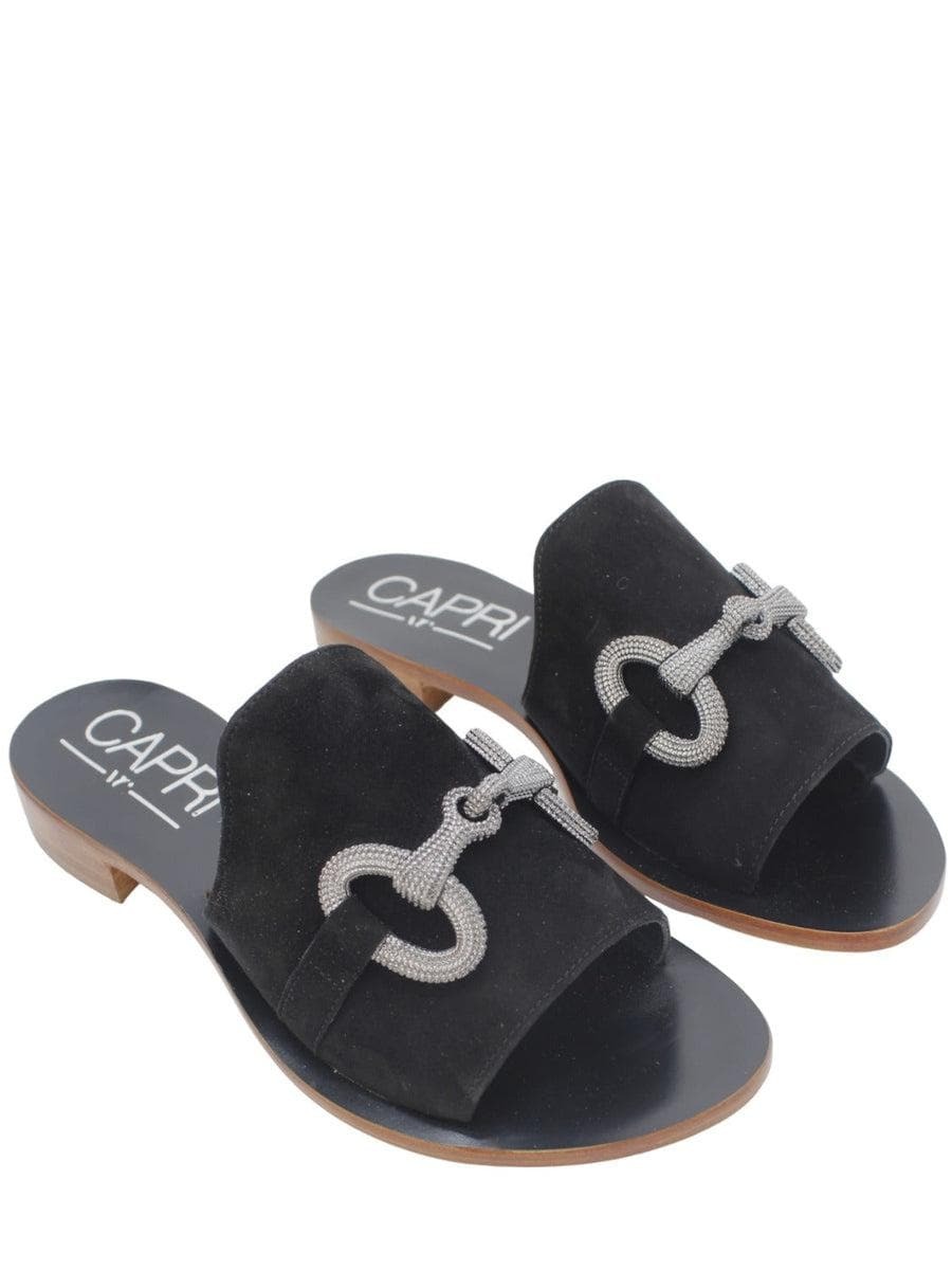 Capri Vittorio Citro Ciabatte con applicazione catena