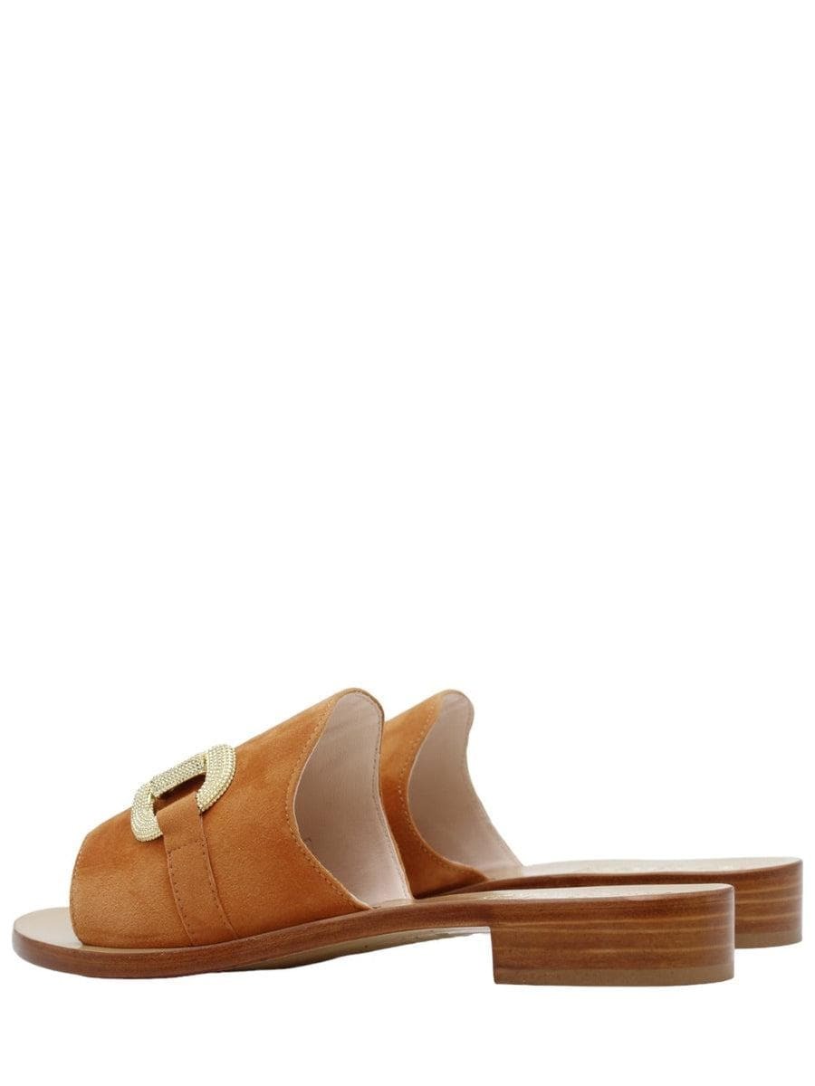 Capri Vittorio Citro Ciabatte con applicazione catena