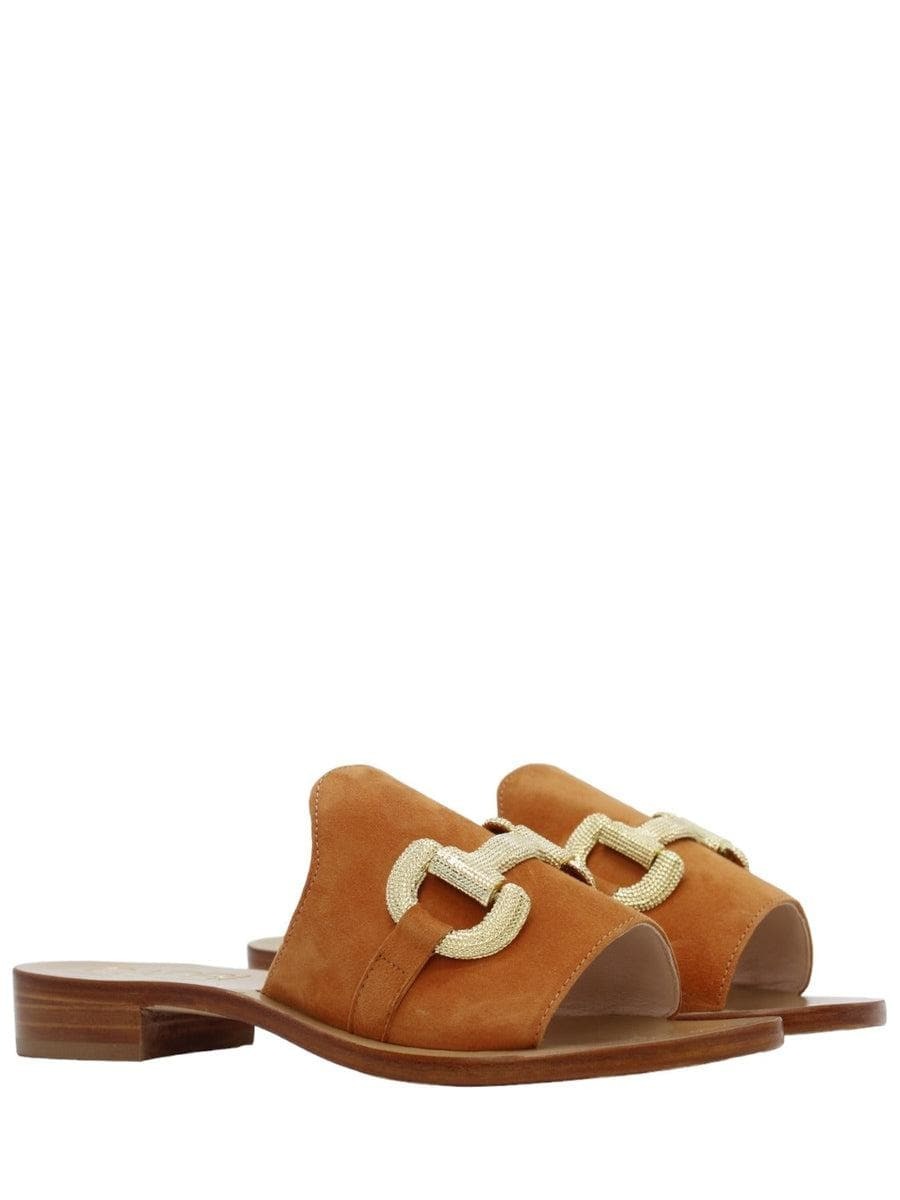 Capri Vittorio Citro Ciabatte con applicazione catena