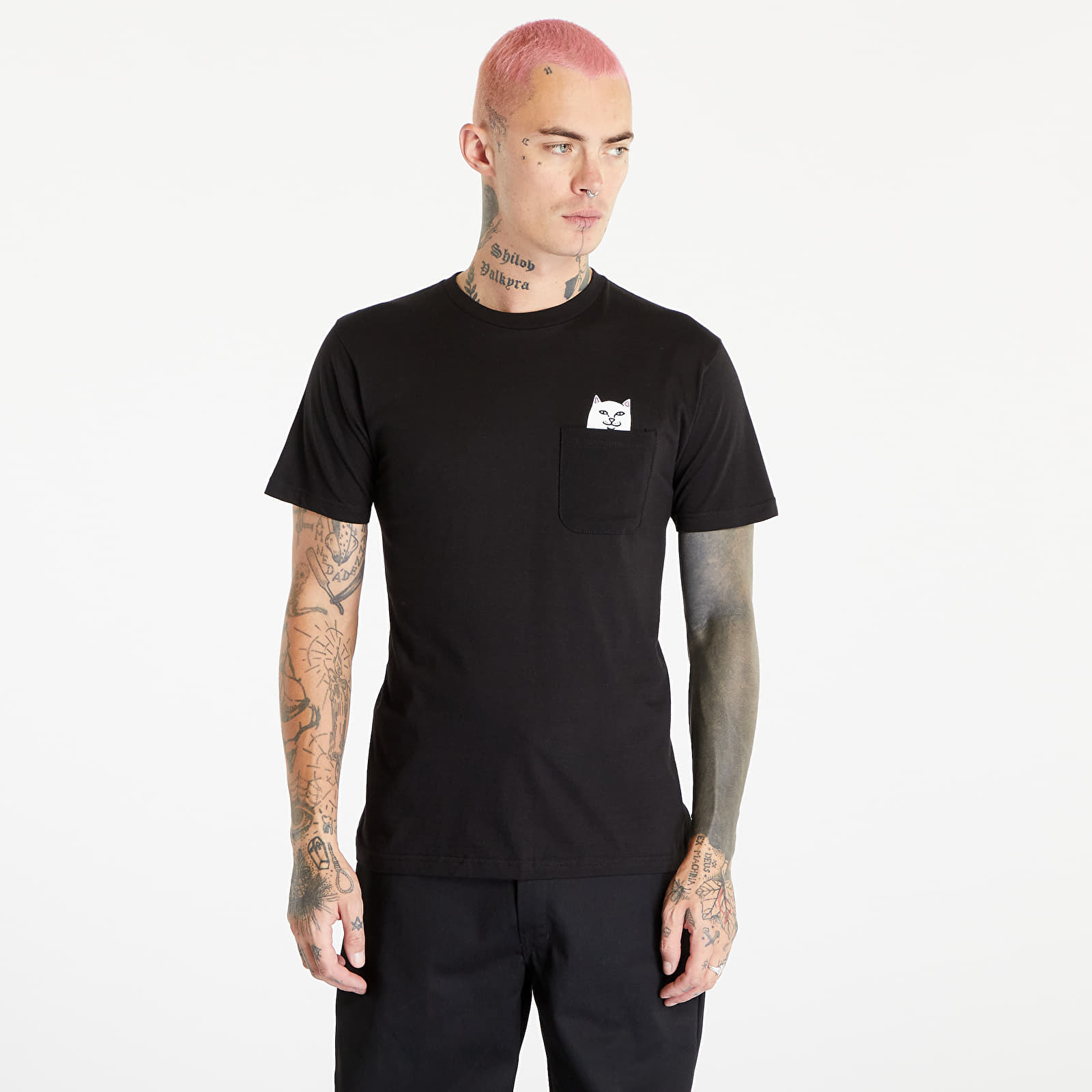 Maglietta RIPNDIP Lord Nermal Pocket Tee Black XS