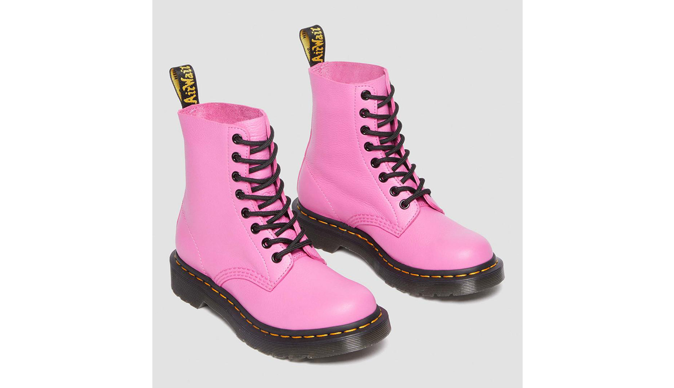 Dr. Martens 1460 Pascal Virginia Leather Boots Donne - Scarpe Dr. Martens - Rosa - DM30689717-3