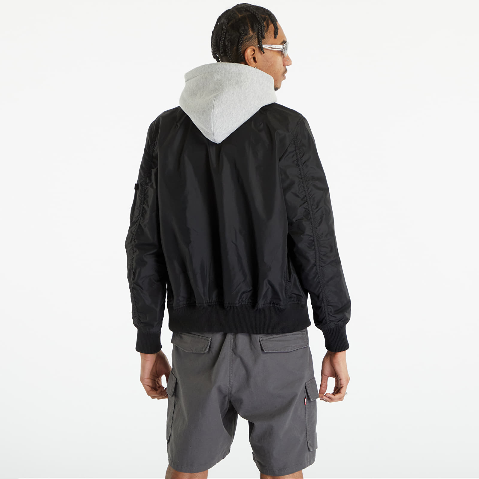 Giacca Alpha Industries MA-1 TT Hood Black S