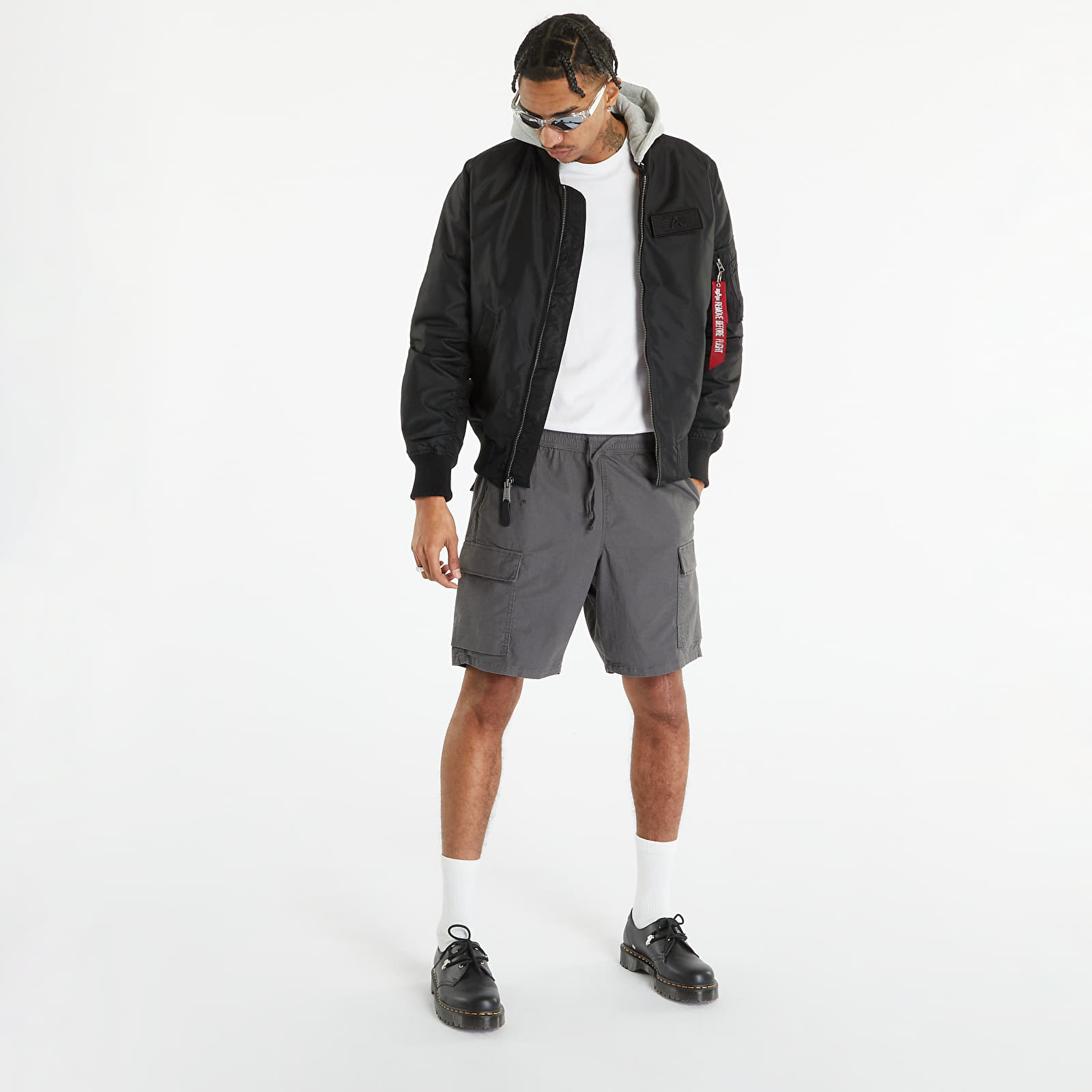 Giacca Alpha Industries MA-1 TT Hood Black S