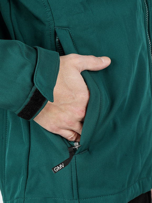 Gian Marco Venturi Giubbino Da Uomo Impermeabile Con Interno Caldo Giacconi e Giubbotti Verde Taglia L