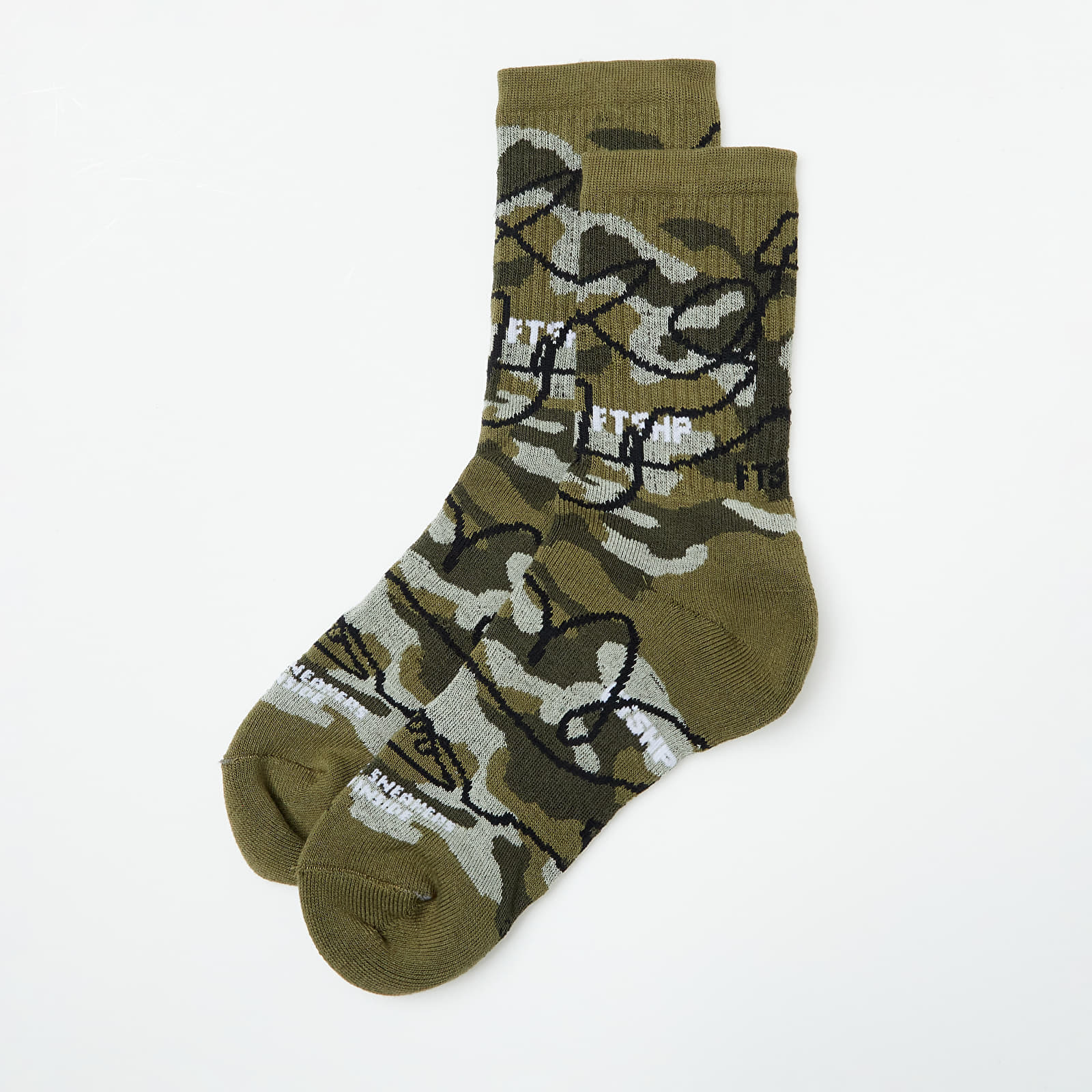 FTSHP Calzini Footshop The Basketball Socks Olive Camo 39-42