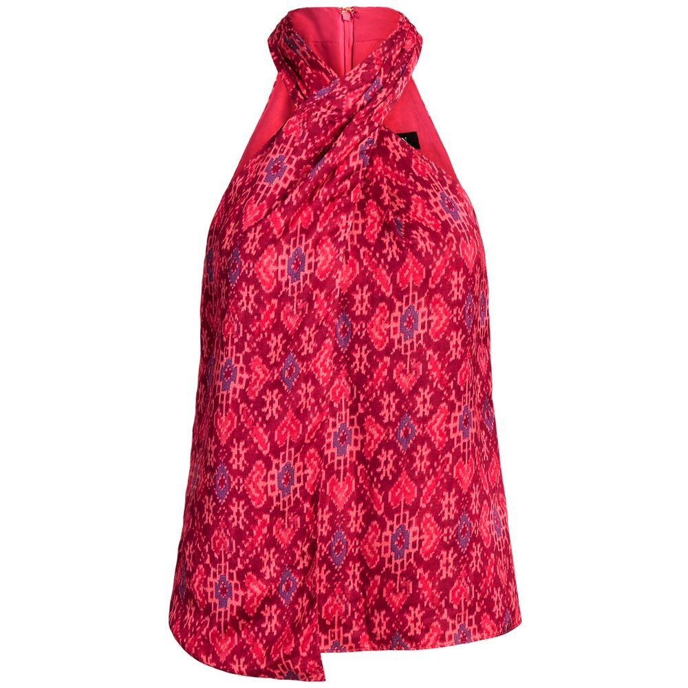 Polo Ralph Lauren Top incrociato in viscosa e lino