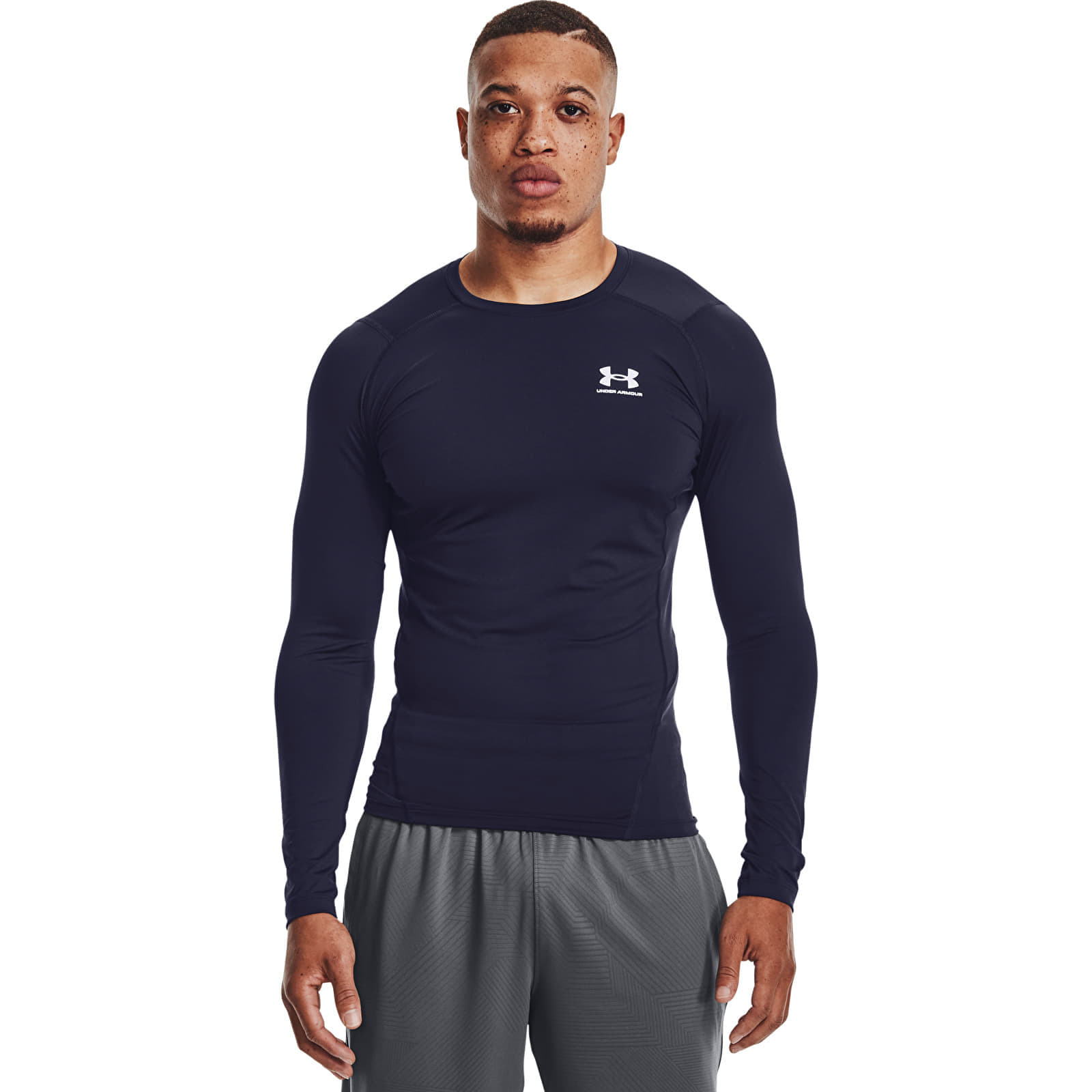 Maglietta Under Armour Hg Armour Comp Ls Navy L
