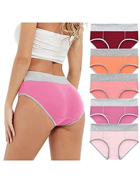 Bajaoey Mutandine Bikini Donna In Cotone – 5 Colori, Comode, Traspiranti, Taglie S/M/L/XL - 3