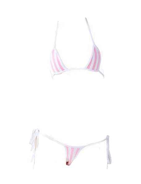 IEFiEL Sexy Hot Mini Micro Bikini Trasparente Da Donna G String Perizoma Costume Da Bagno