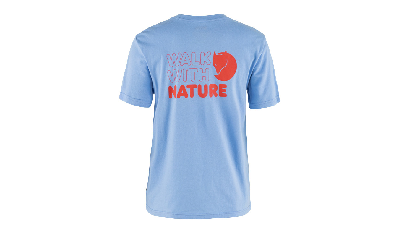 Fjällräven Walk With Nature T-Shirt W Donne - Magliette Fjällräven - Blu - F14600171-537-M