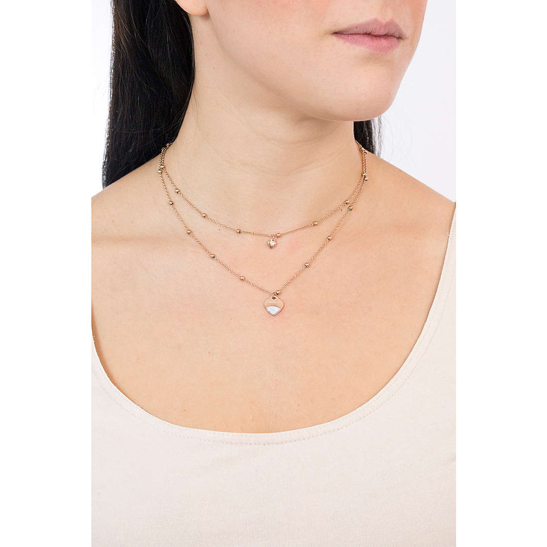 Collana donna gioielli Ops Objects glitter fancy cuore opscl-371