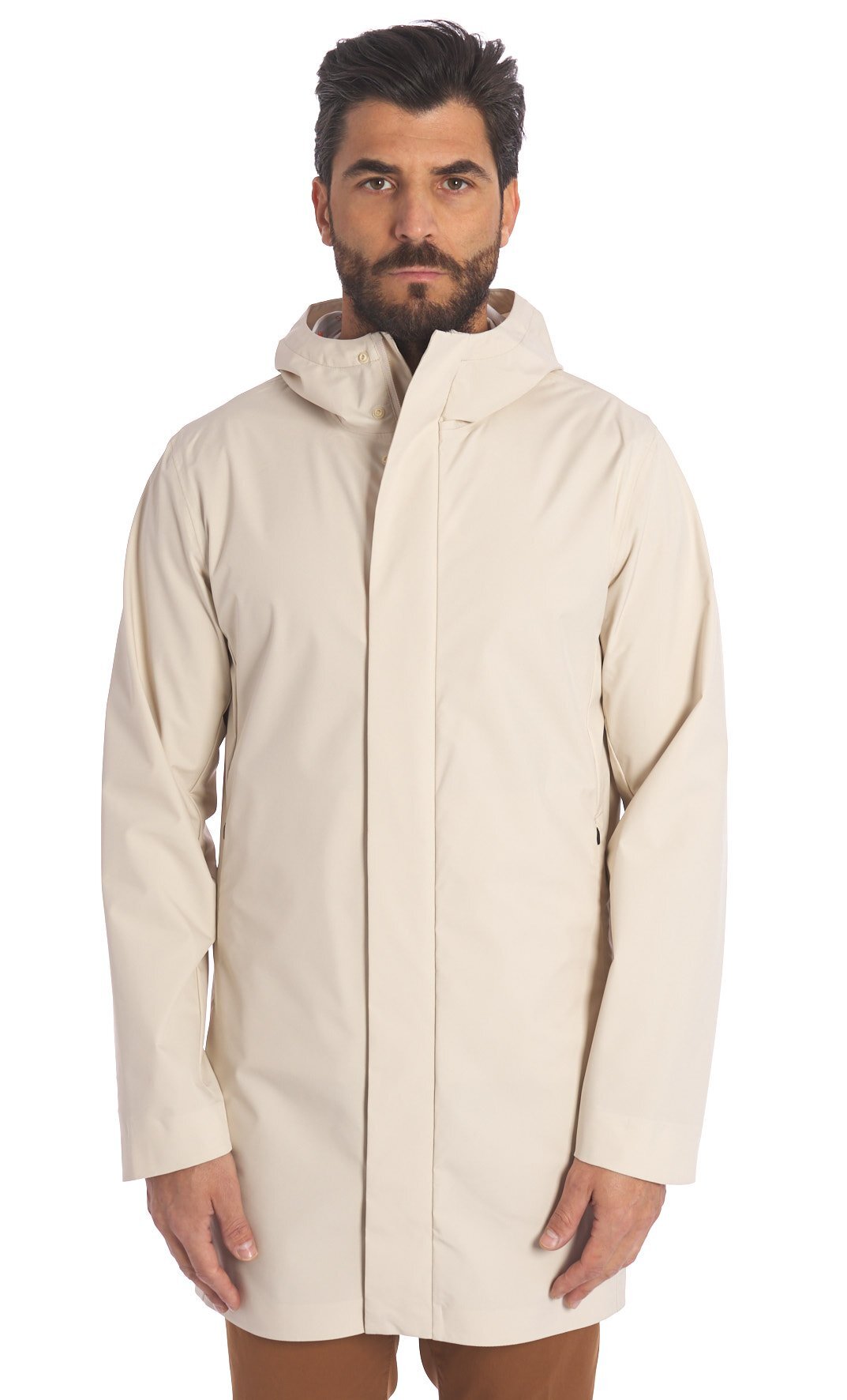 CAPPOTTO SAVE THE DUCK LEGGERO CON CAPPUCCIO DACEY, Colore Sabbia