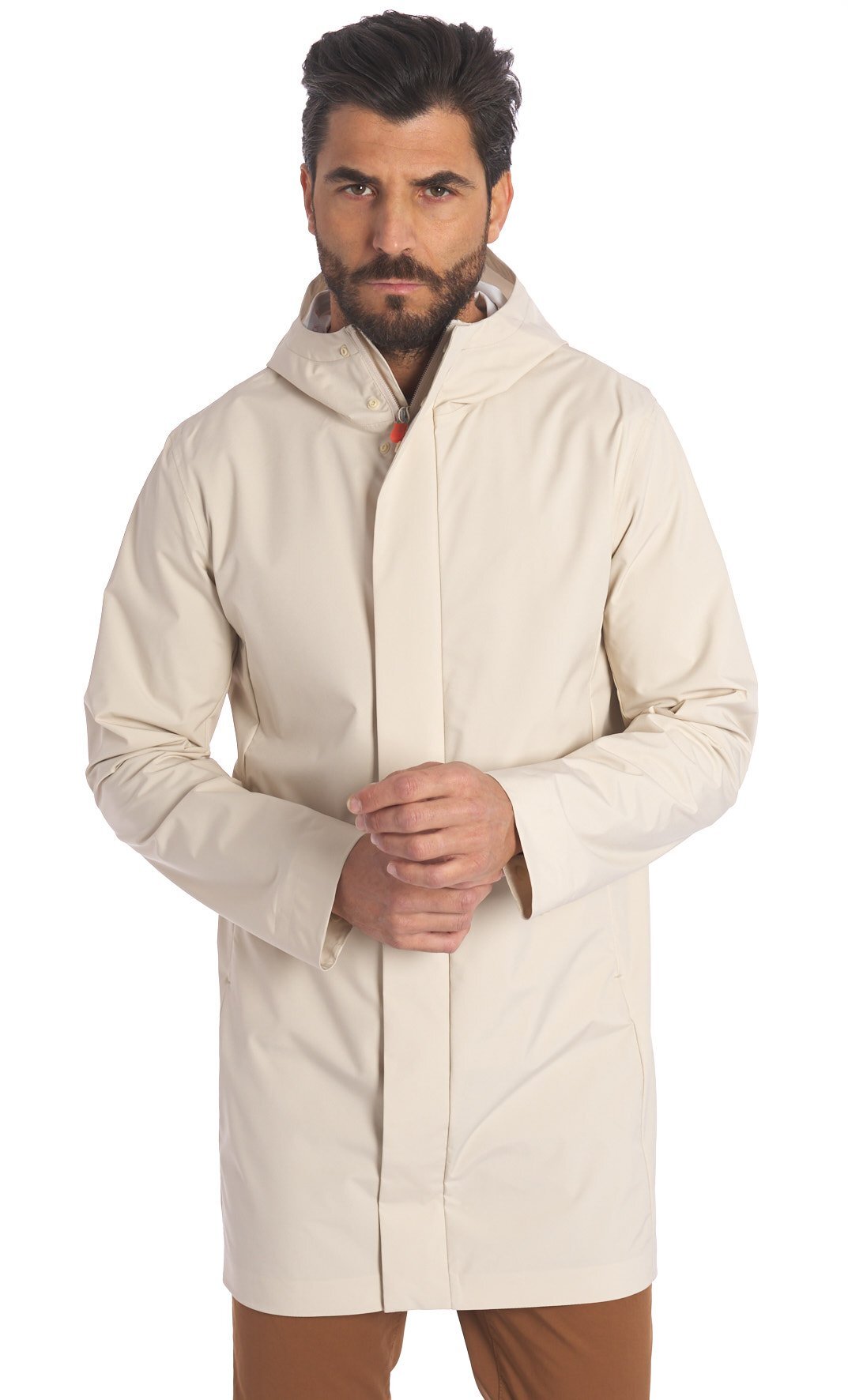 CAPPOTTO SAVE THE DUCK LEGGERO CON CAPPUCCIO DACEY, Colore Sabbia