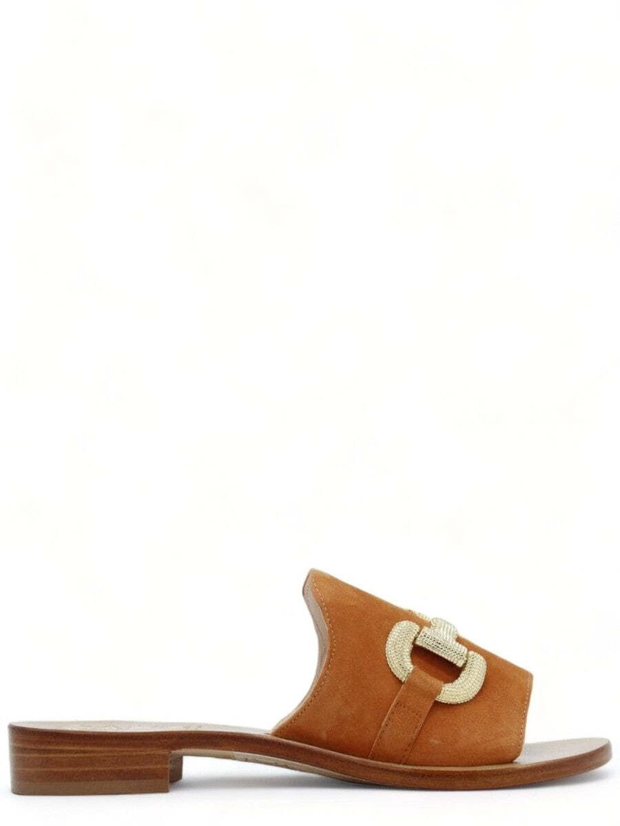 Capri Vittorio Citro Ciabatte con applicazione catena