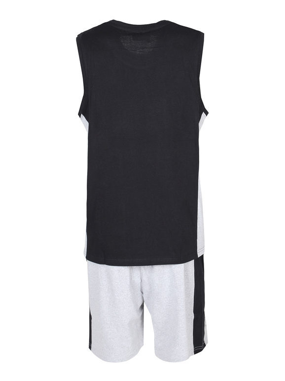 Kappa - Tuta, Uomo, Nero, Cotone, Sportivo, LOGO FADI