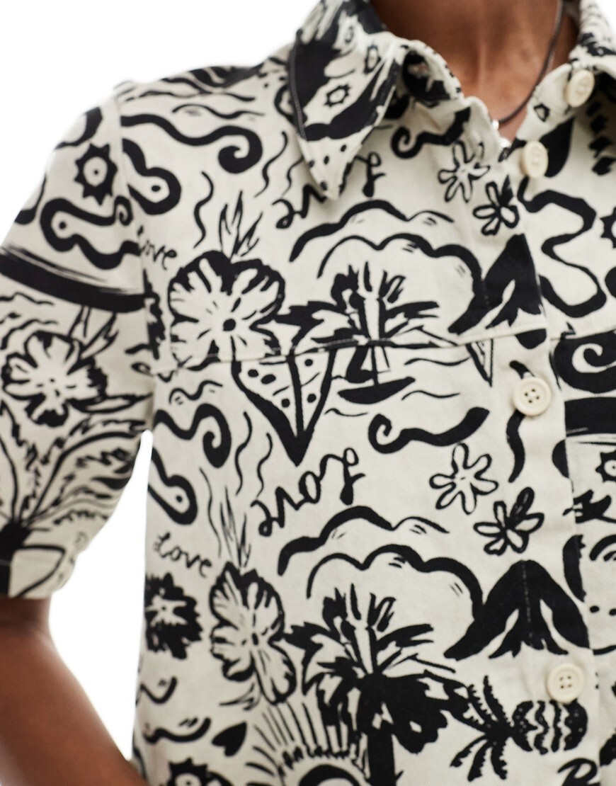 Cromoncent Camicia Estiva Uomo A Quadri, Maniche Corte, Cotone Leggero, Bianco, Taglie Forti Fino A XXL - 3