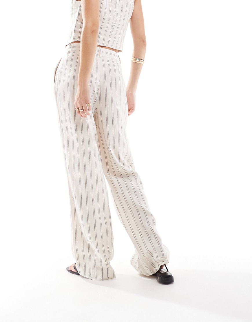 Pantaloni Lino Righe