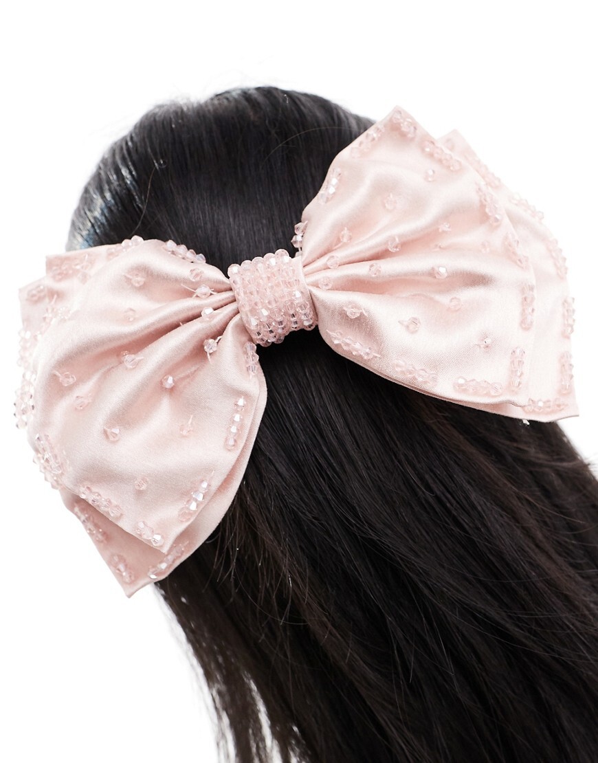 Allydrew Organizzatore Da Parete Per Fermagli E Fiocchi Capelli - Rosa Leopardato Con Nastro Lungo