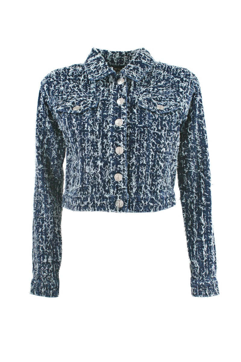 MY TWIN TWINSET Giacca in Jeans con Boucl? - XS