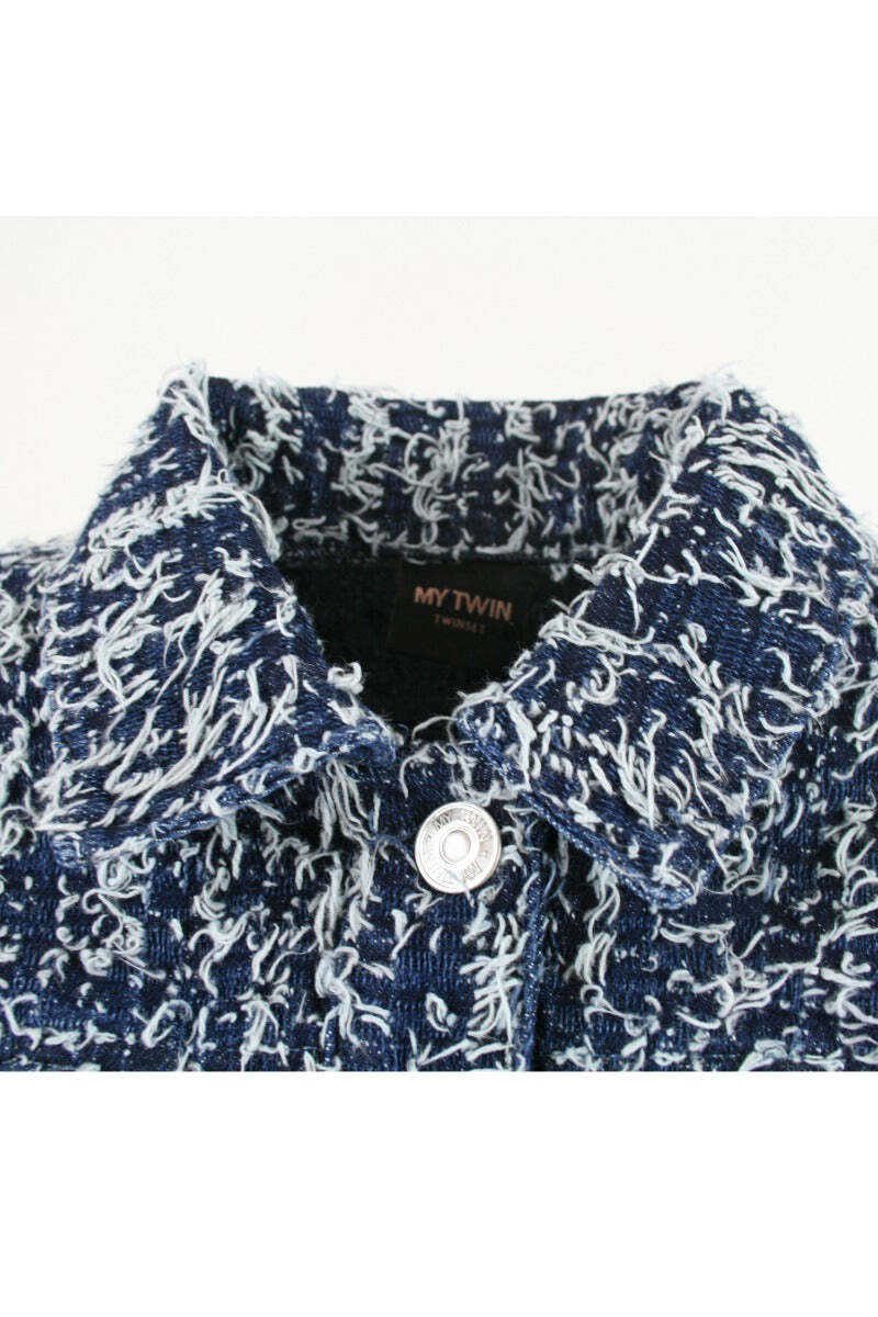 MY TWIN TWINSET Giacca in Jeans con Boucl? - XS