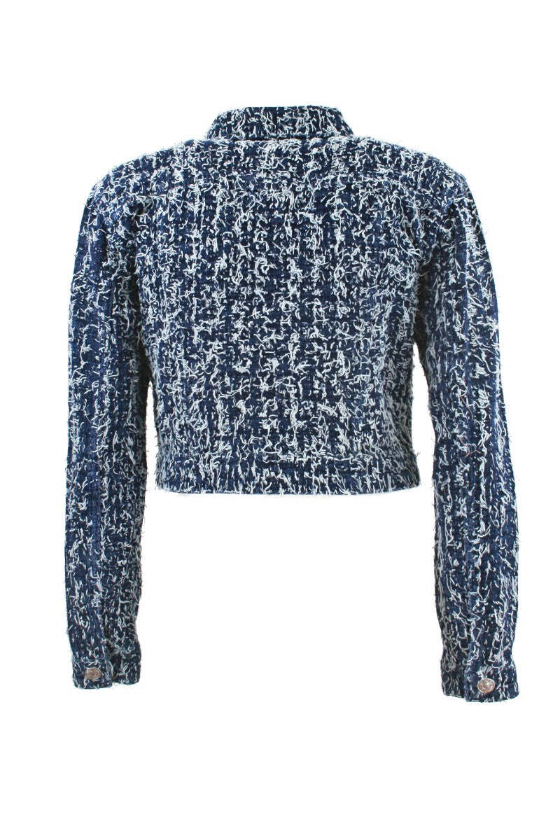 MY TWIN TWINSET Giacca in Jeans con Boucl? - XS