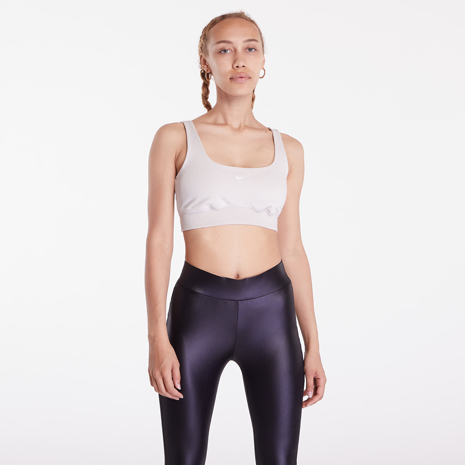 Nike Sportswear Chill Terry Women's crop top Light Orewood Brown/Sail L