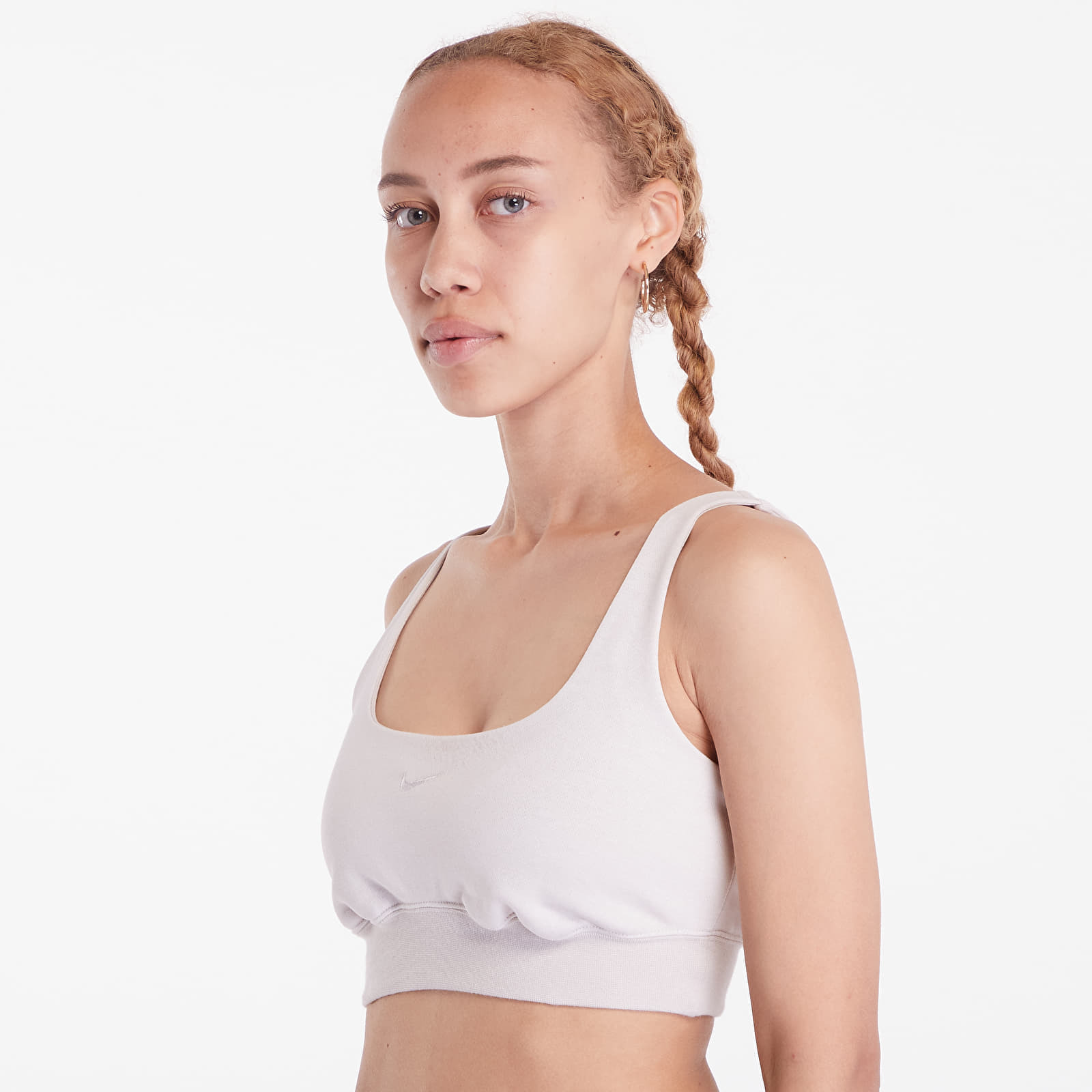 Nike Sportswear Chill Terry Women's crop top Light Orewood Brown/Sail L