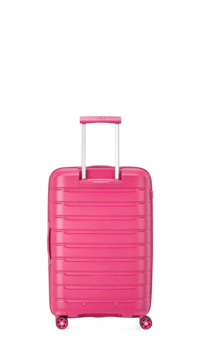 Trolley Da Cabina Roncato Hexa S - Polipropilene Ultraleggero, Misure 40x20x50 Cm, 4 Ruote Gemellari, Colore Fuchsia