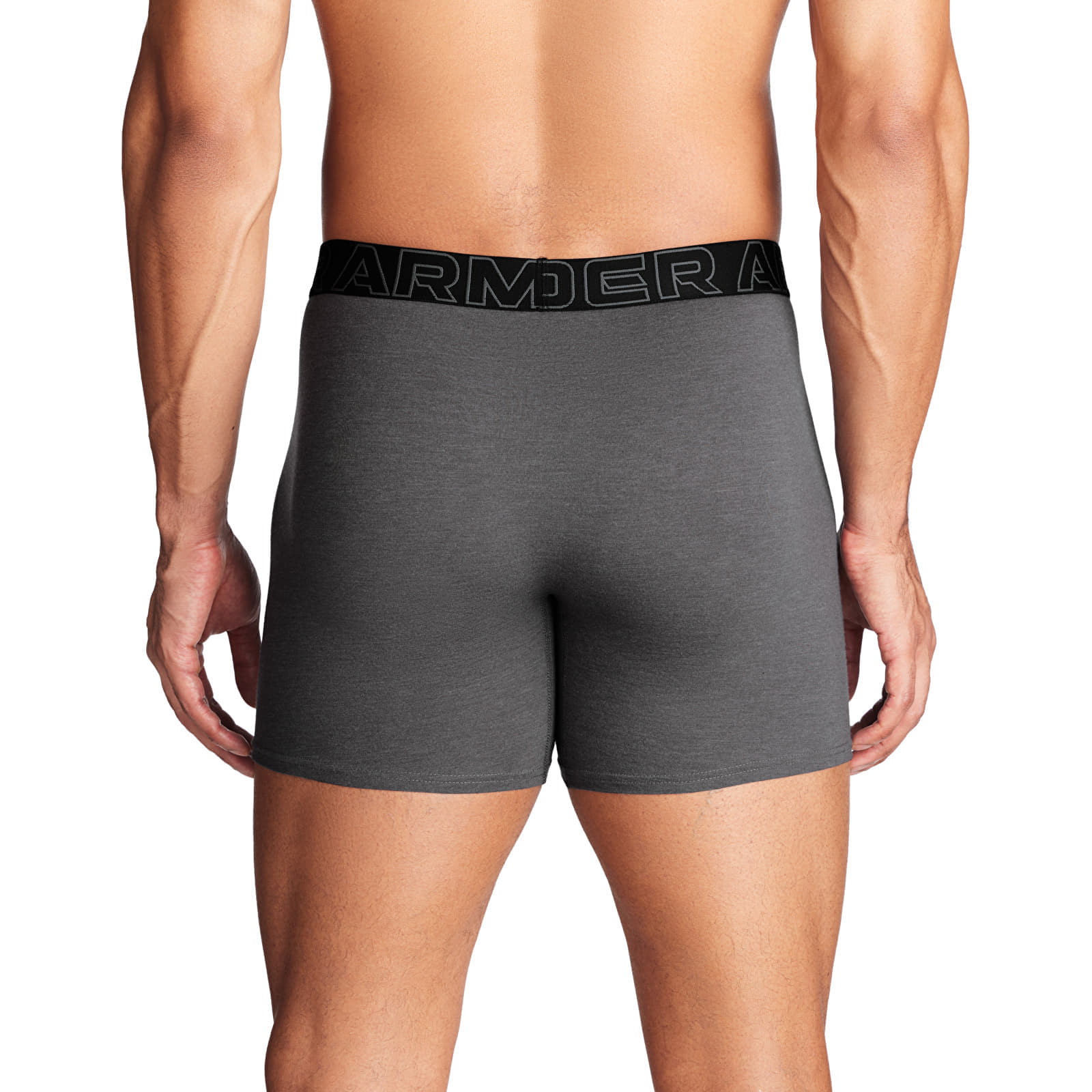 Boxer Under Armour M Perf Cotton 6in 3-Pack Grey XXXXXL
