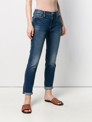Farfetch Donna Abbigliamento Pantaloni e jeans Jeans Jeans affosulati Blu Jeans taglio regular Le Garcon 