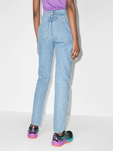 Blu Farfetch Abbigliamento Pantaloni e jeans Jeans Jeans straight Jeans dritti 
