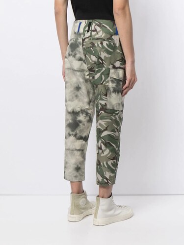 Farfetch Uomo Abbigliamento Pantaloni e jeans Pantaloni Pantaloni militari Pantaloni sportivi con stampa camouflage Verde 