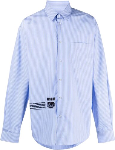 Farfetch Abbigliamento Camicie Camicia con stampa Blu 