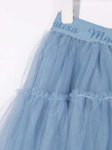 Farfetch Bambina Abbigliamento Gonne Gonne di tulle Blu Minigonna svasata stile tutù 