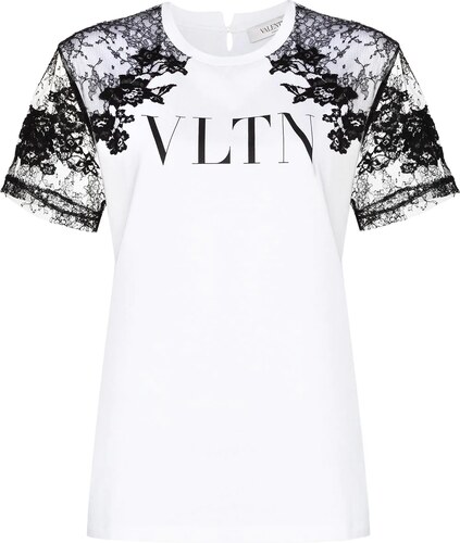 T-shirt VLTN con stampa di Valentino in Bianco Donna Abbigliamento da T-shirt e top 
